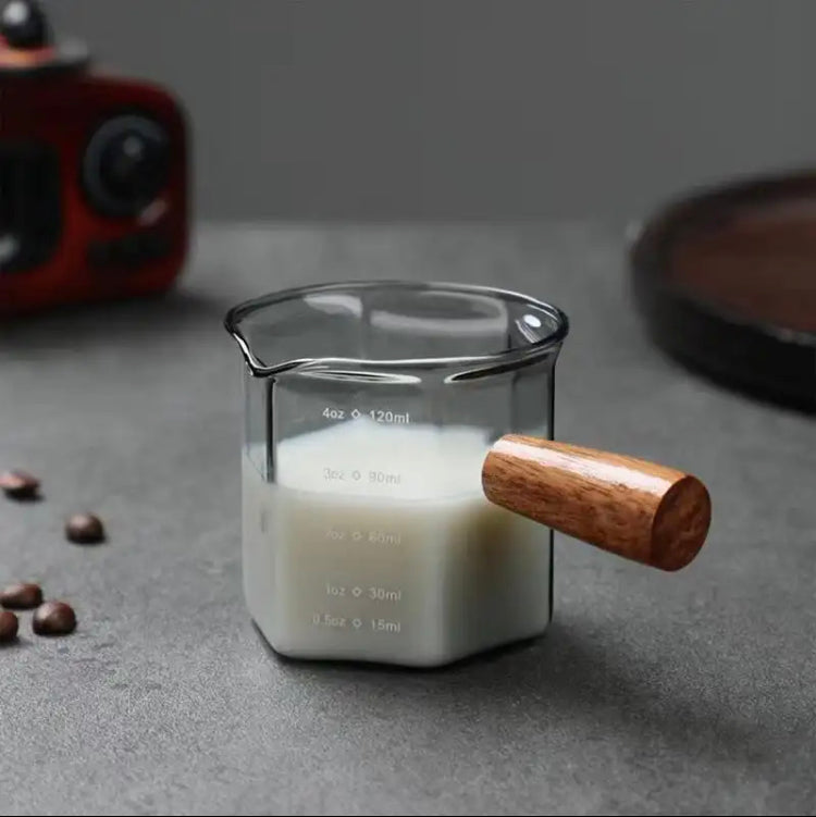 Espresso Measuring Cup, Heat Resistant Glass Measuring Cup Espresso Measuring Cup, Heat Resistant Glass Measuring Cup